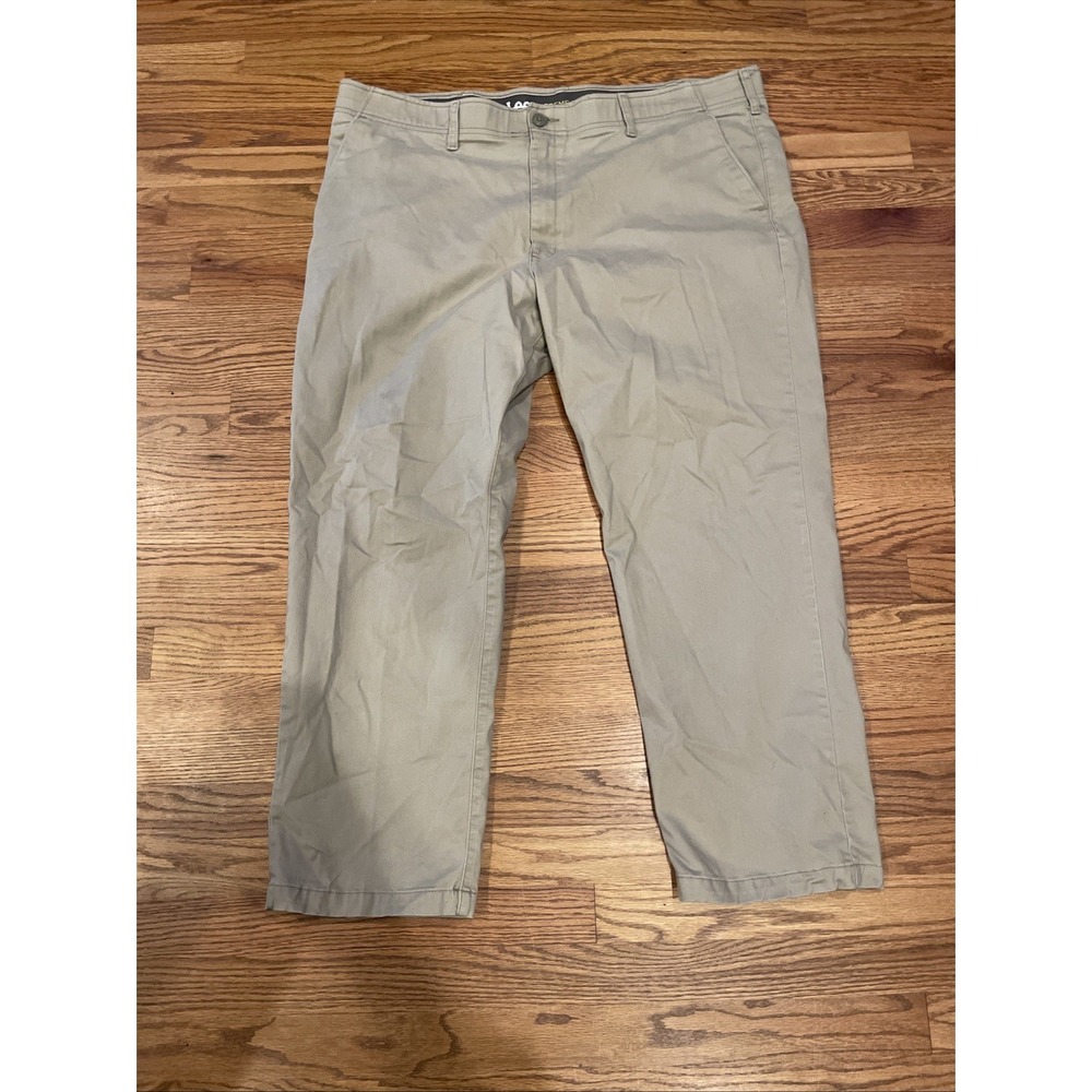 Lee Extreme Motion MVP Regular Straight Fit Chino Pants Tan Size 46x30 Stretch